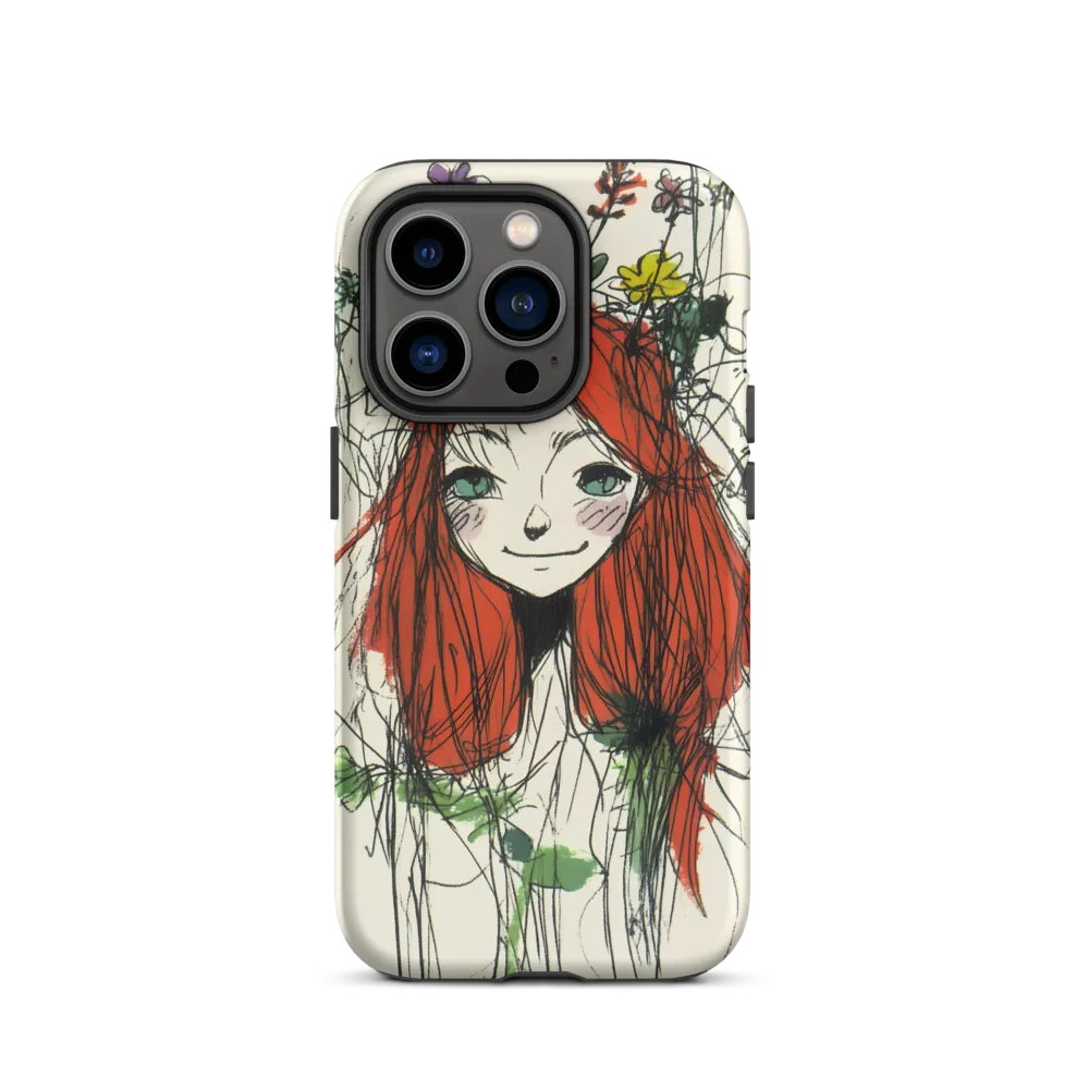 Whimsical Floral Portrait