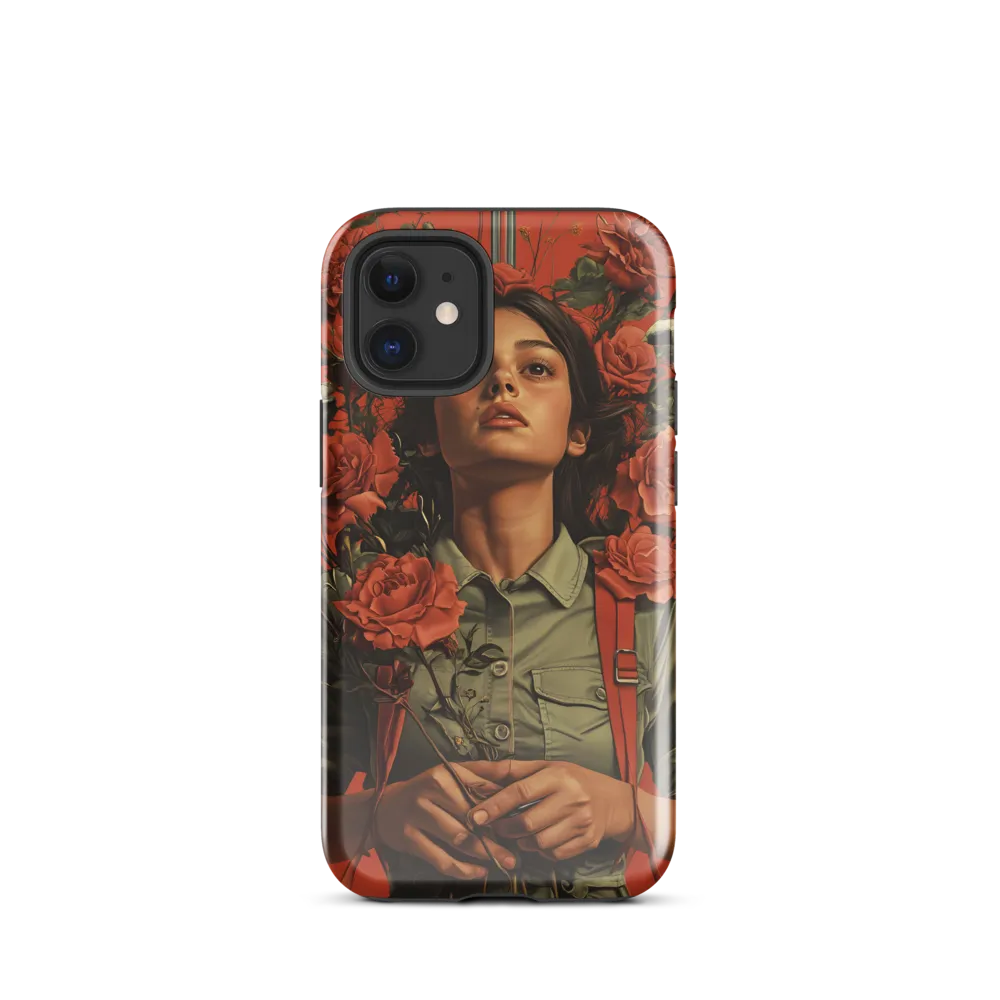 Harmony and Strength: A Portrait Among Roses