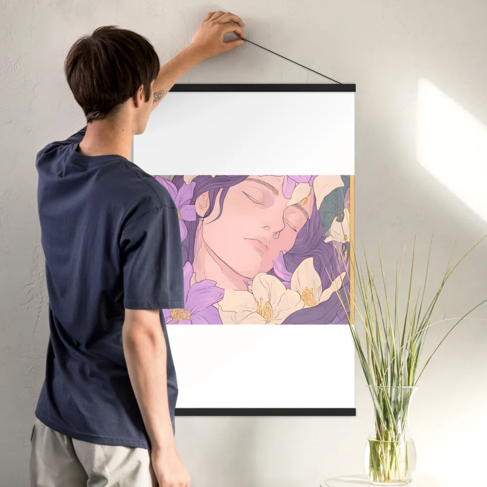Harmony in Bloom | Poster With Black Wood Hanger | 24″×36″