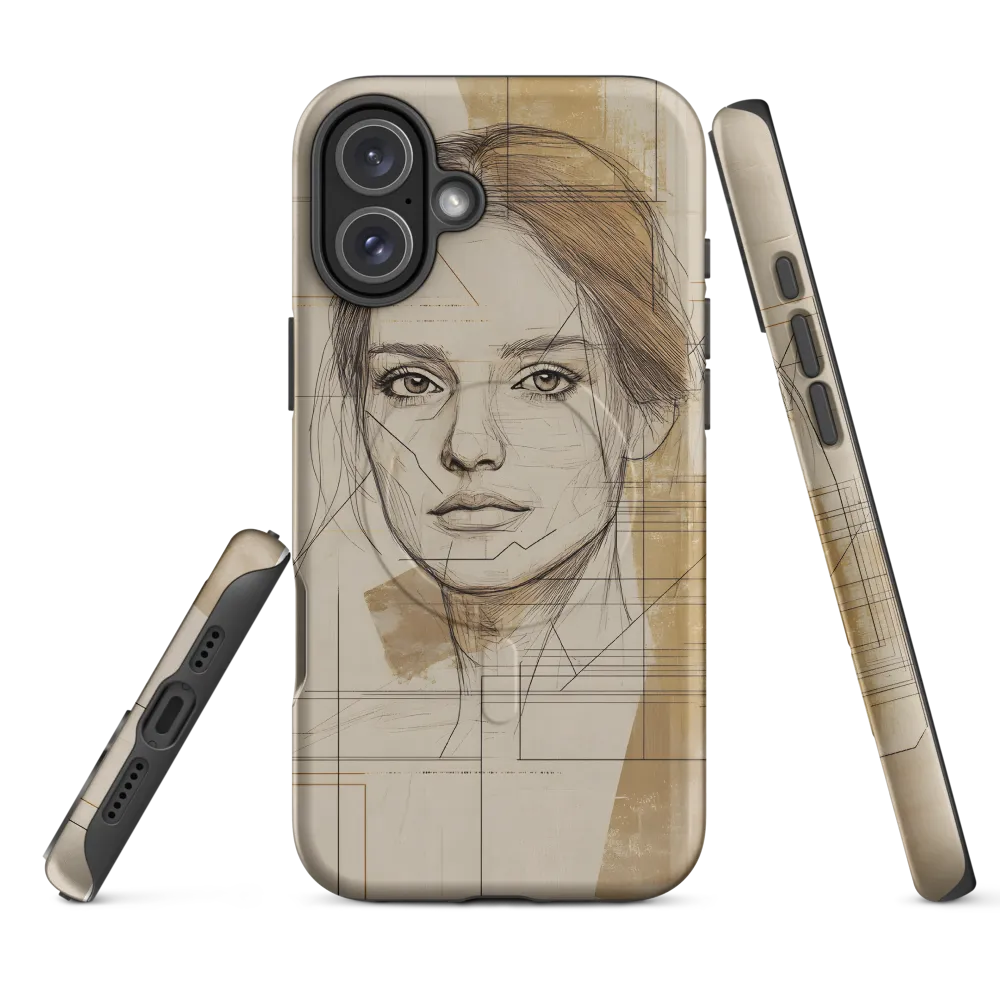 Geometric Elegance: A Modern Portrait
