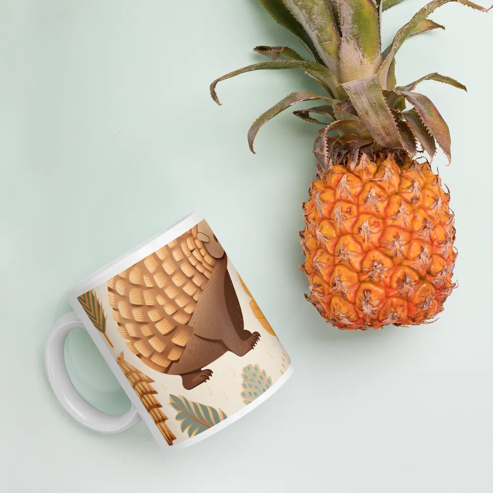 Pangolins in a Whimsical Habitat | Mugs | Multiple Sizes & Colors