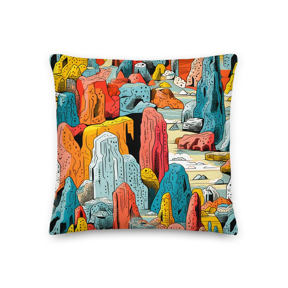 Whimsical Mountain Wonderland | Pillow | 18″×18″