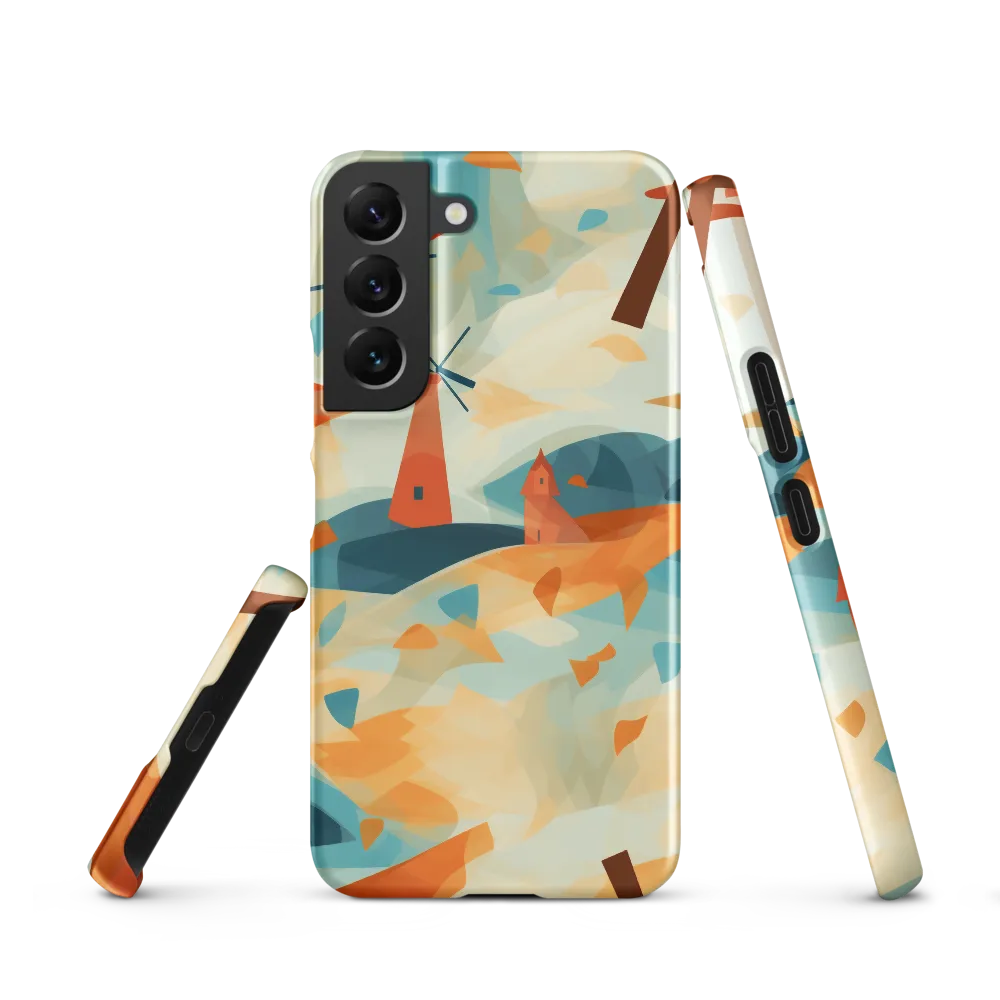 Whimsical Windmills in a Tranquil Landscape
