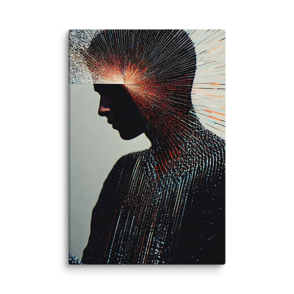 Radiant Reflection: An Abstract Journey of Thought | Canvas | 24″×36″