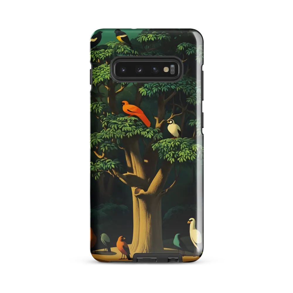 Harmony in Color: A Surreal Bird Symphony | Phone Case |  S10 Plus | Tough Case | Glossy