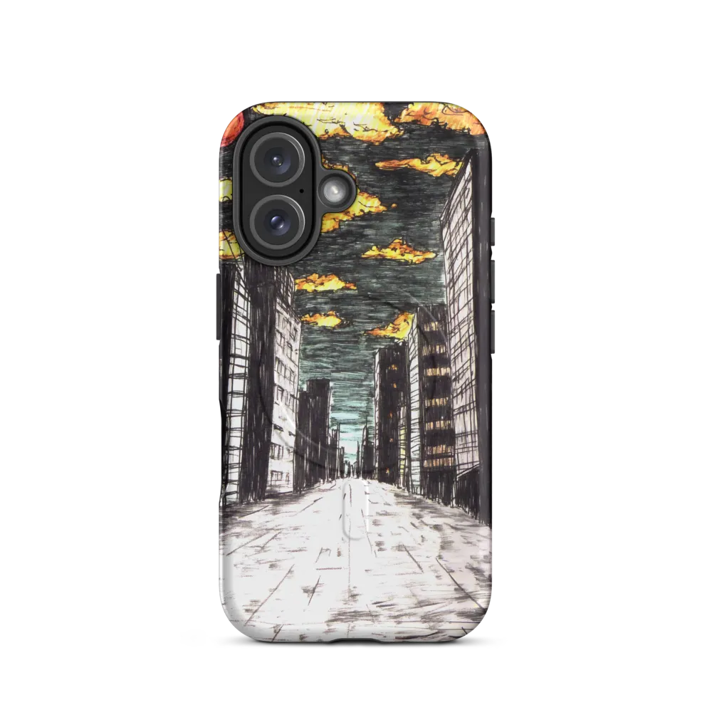 Eclipsed Cityscape