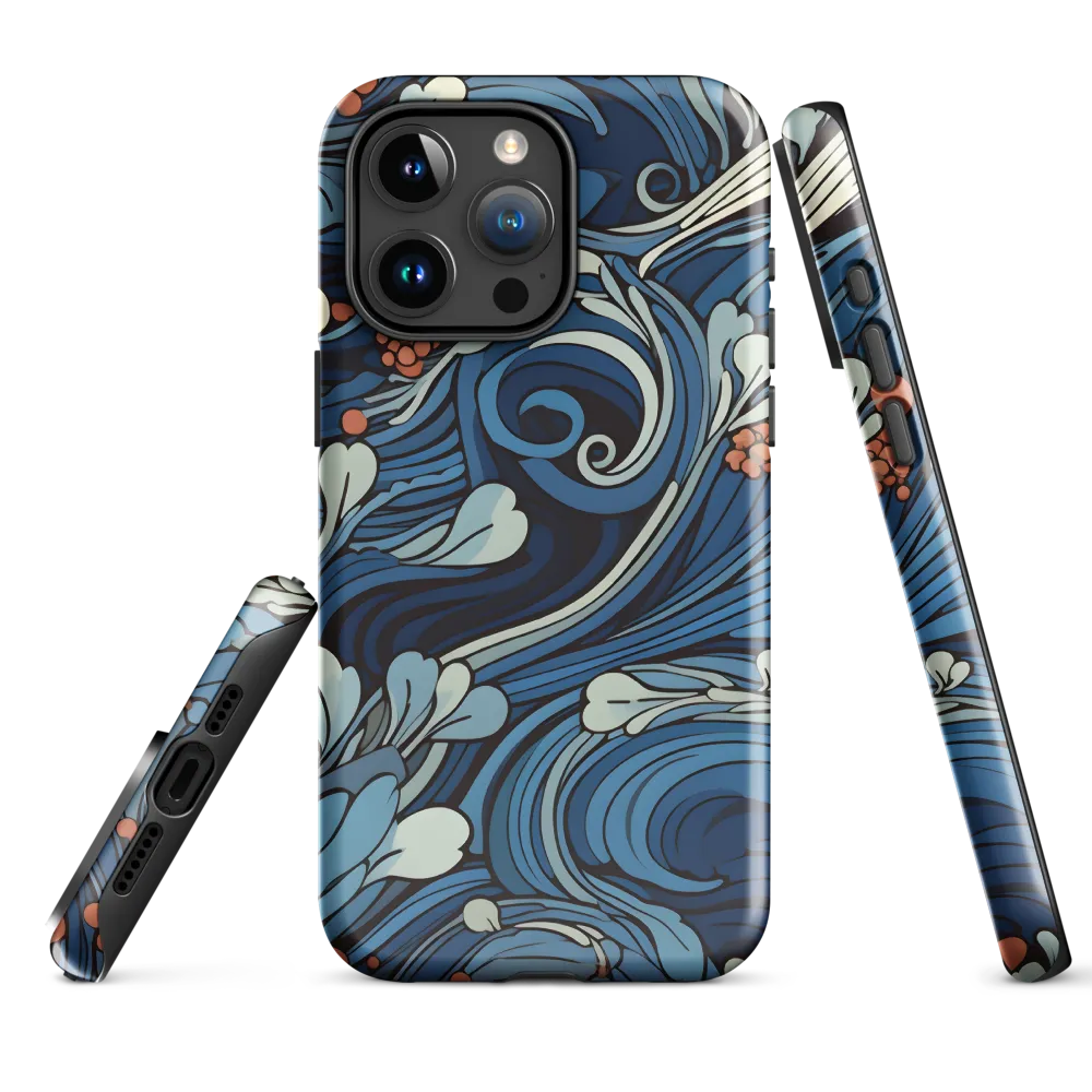 Nature's Elegance: An Oceanic Tapestry | Phone Case |  15 Pro Max | Tough Case | Glossy