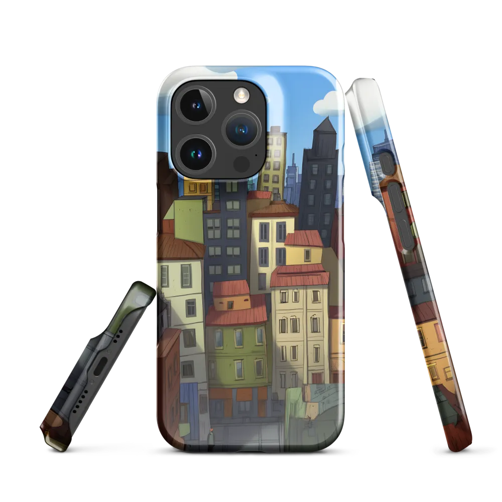 Urban Symphony: A Colorful Cityscape | Phone Case |  16 Pro | Snap Case | Glossy