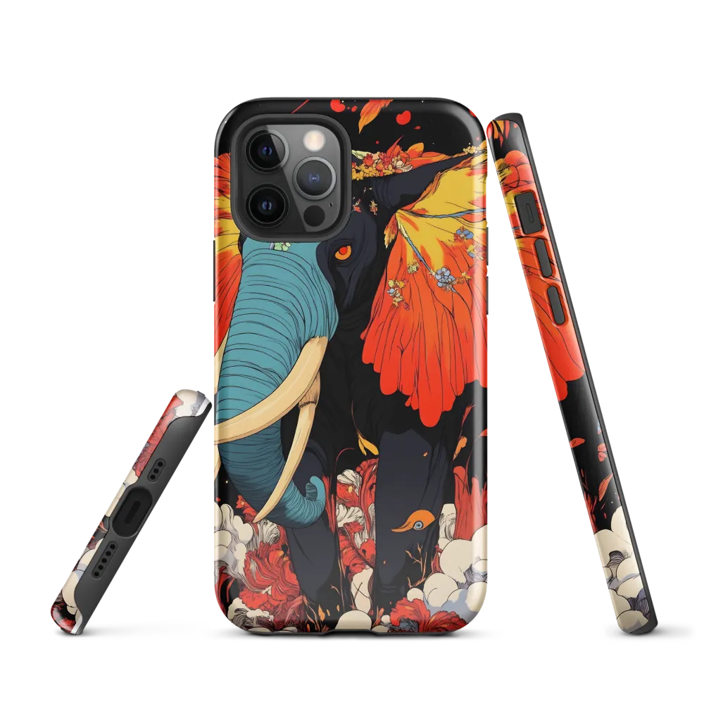 Majesty of the Floral Elephant | Phone Case |  12 Pro | Tough Case | Glossy