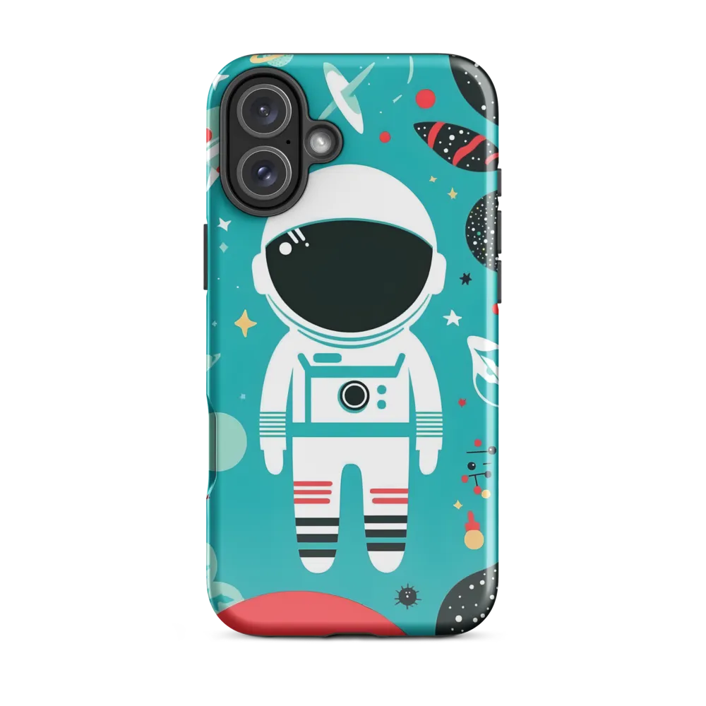 Whimsical Astronaut in Cosmic Wonderland