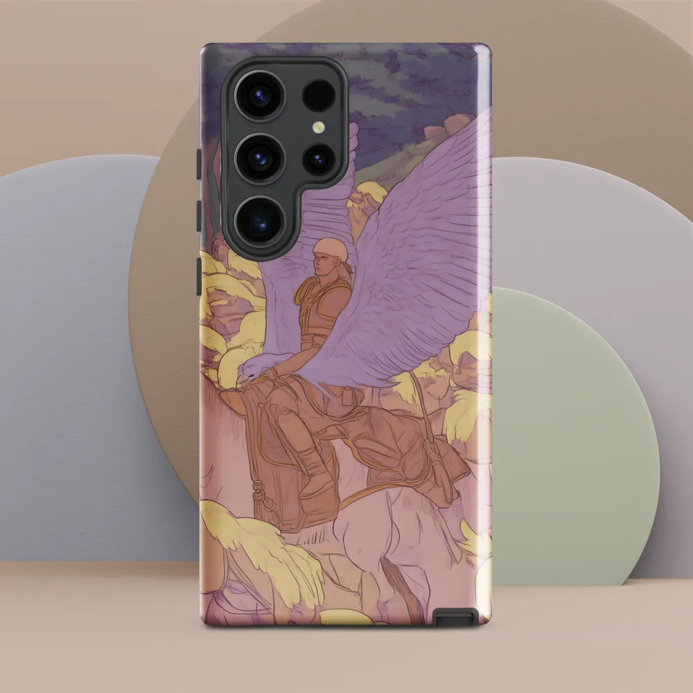 The Winged Guardian | Phone Case |  S23 Ultra | Tough Case | Glossy