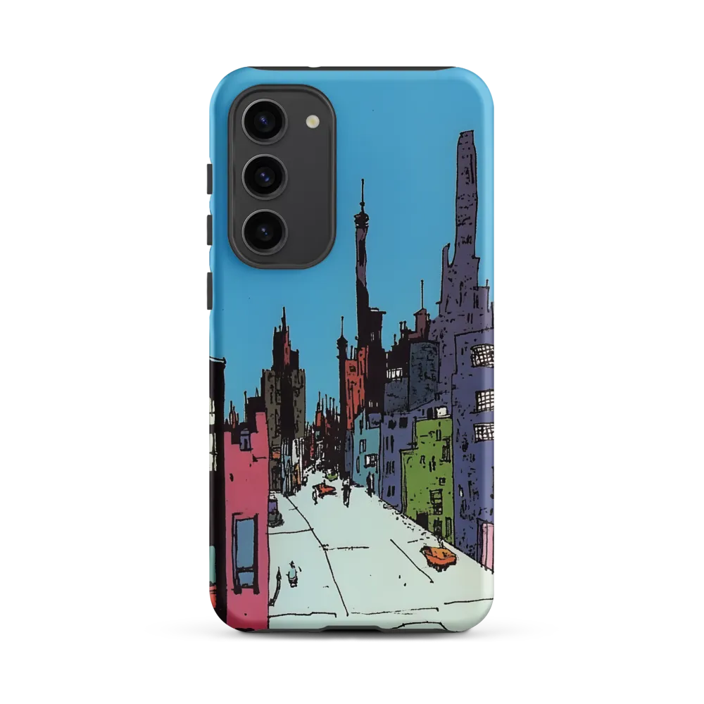 Vibrant Cityscape under the Moon