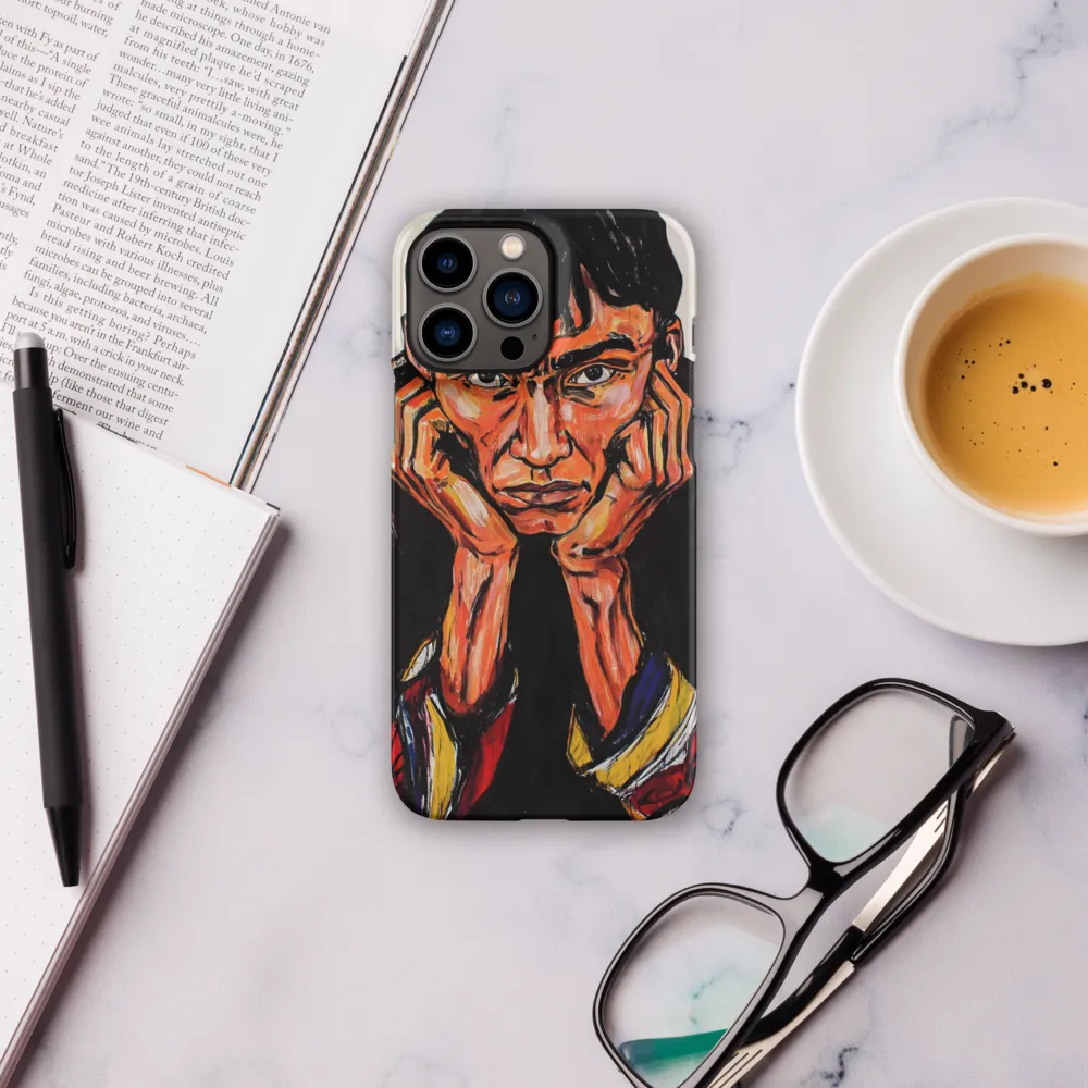 Contemplative Intensity: An Expressionist Portrait
