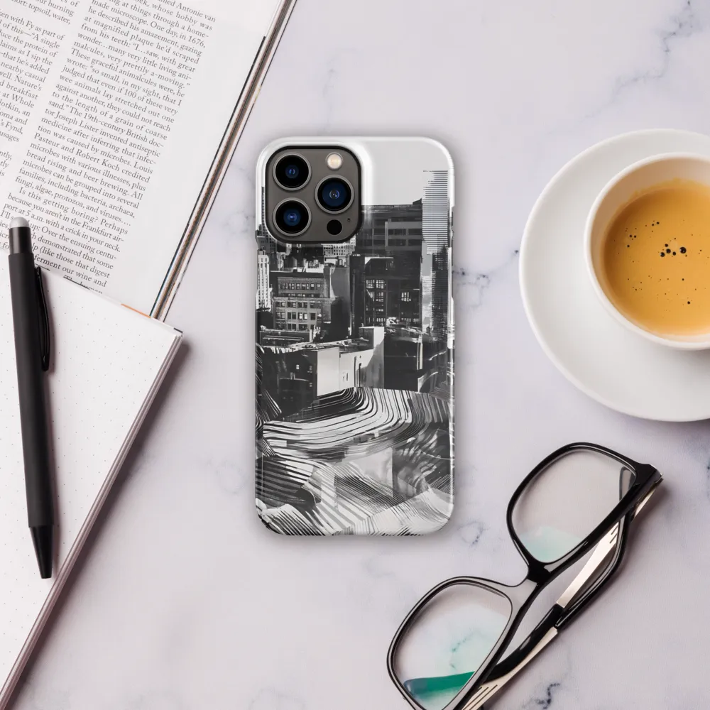 Urban Rhythm in Black and White | Phone Case |  13 Pro Max | Snap Case | Glossy