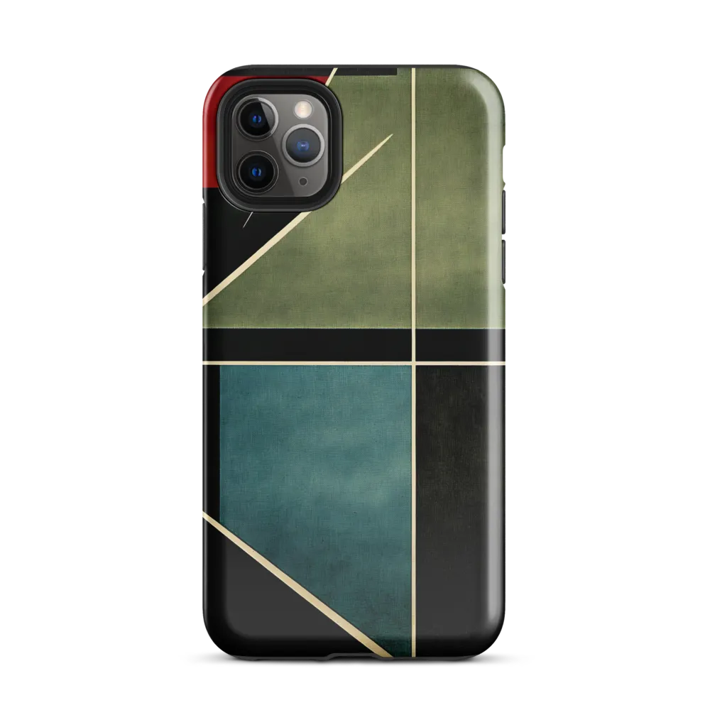 Geometric Harmony: A Modern Abstract | Phone Case |  11 Pro Max | Tough Case | Glossy