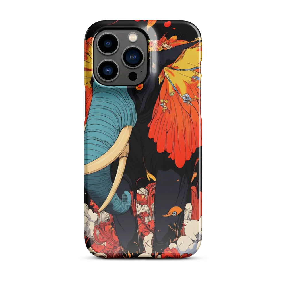 Majesty of the Floral Elephant | Phone Case |  14 Pro Max | Snap Case | Glossy