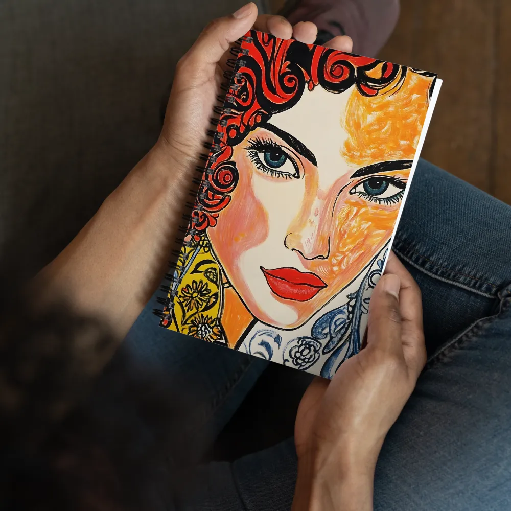 Fiery Elegance | Spiral Notebook