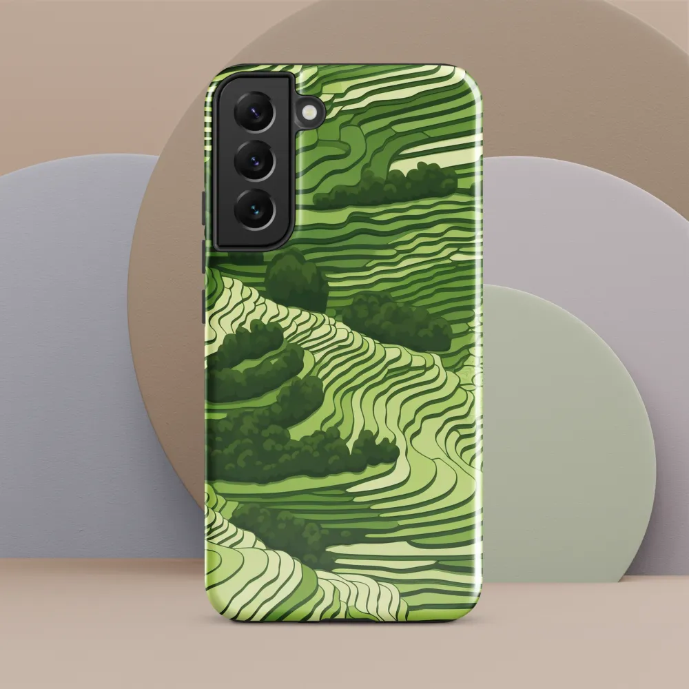 Waves of Green: An Abstract Landscape