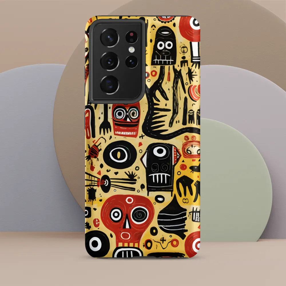 Abstract Encounters: A Dance of Faces and Symbols