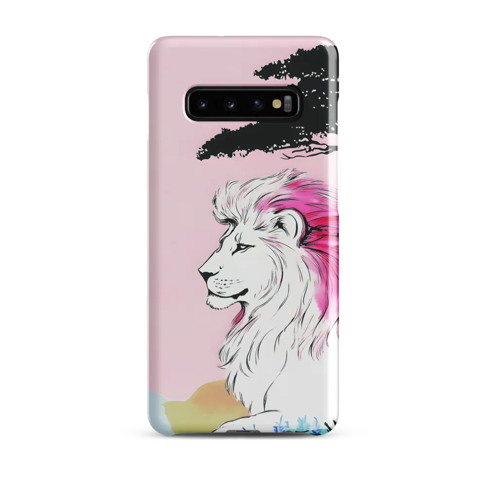 Serene Majesty: A Lion's Profile | Phone Case |  S10 Plus | Snap Case | Glossy