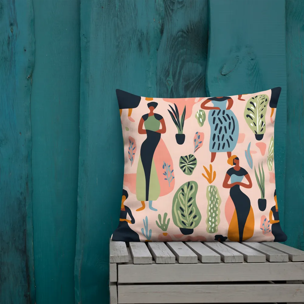 Harmony of Nature and Femininity | Pillow & Pillow Case | Multiple Sizes