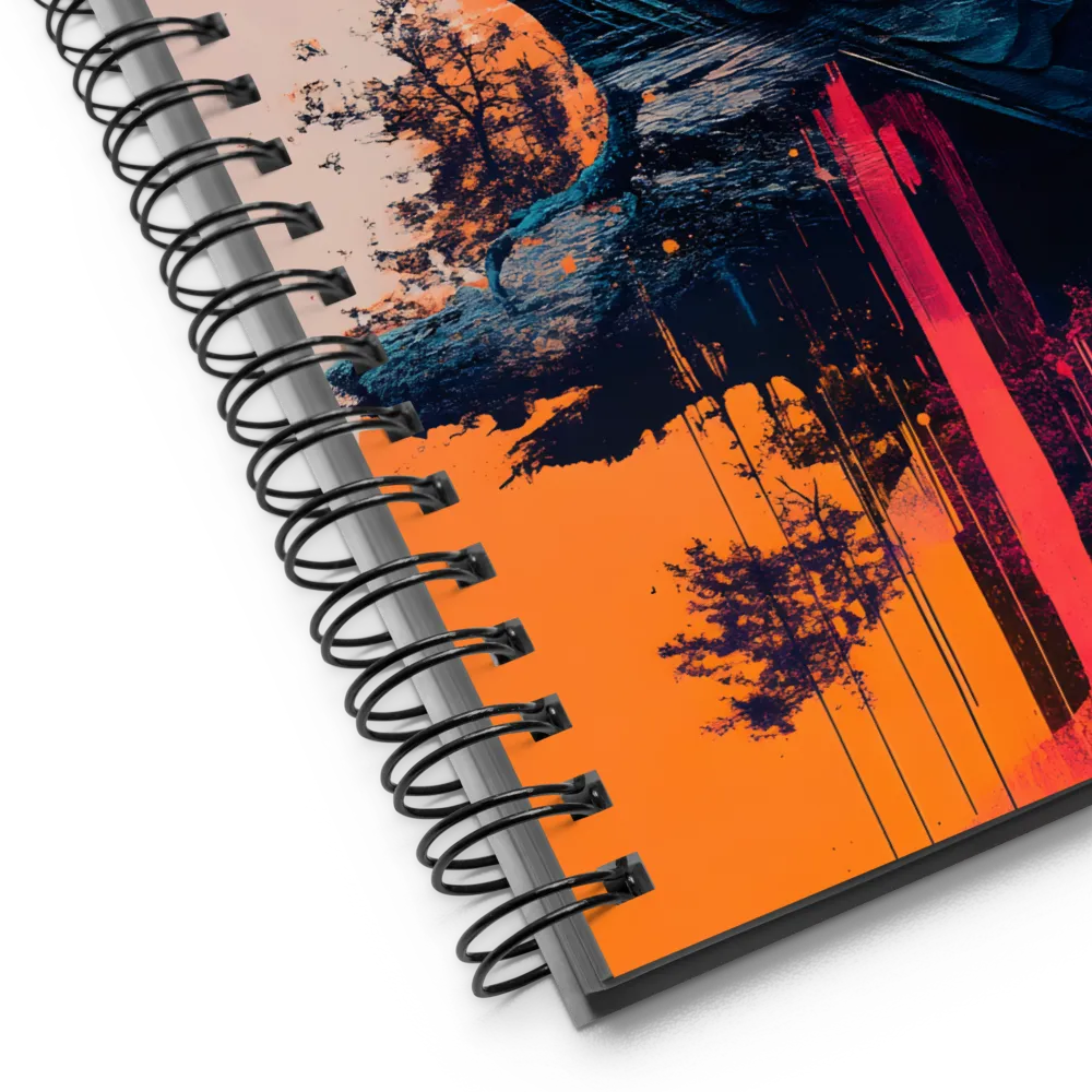 Harmony of Flight and Nature | Spiral Notebook