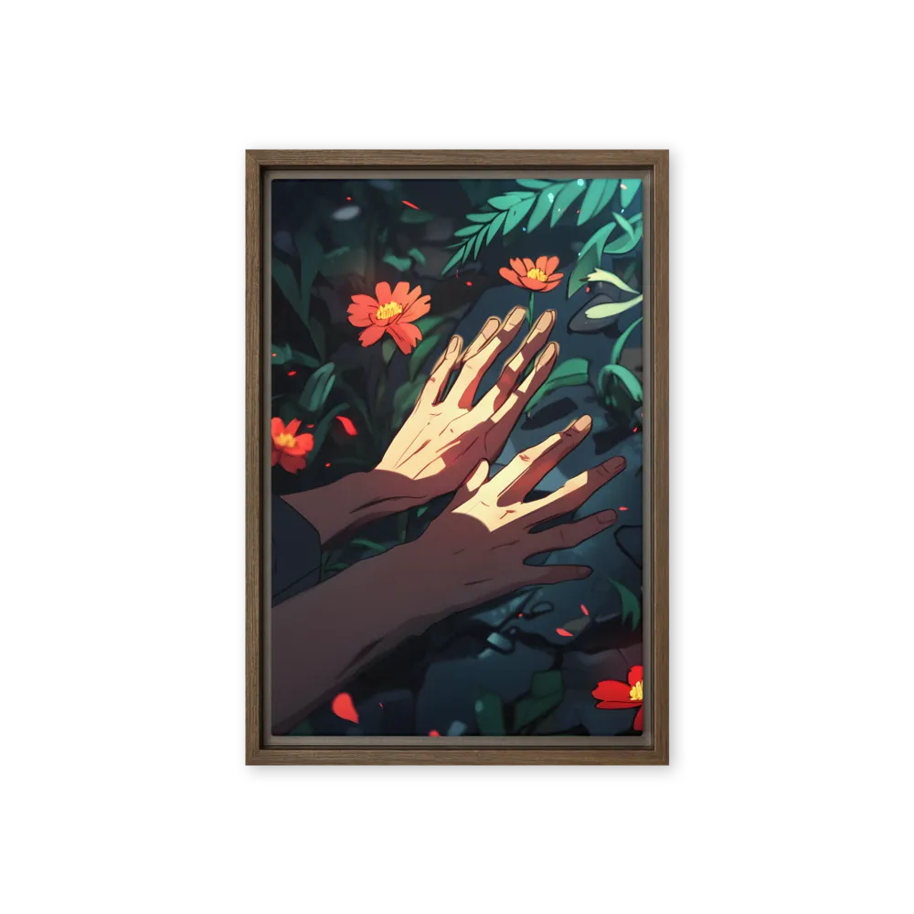 Whispers of Nature | Canvas with Brown Frame | 12″×18″