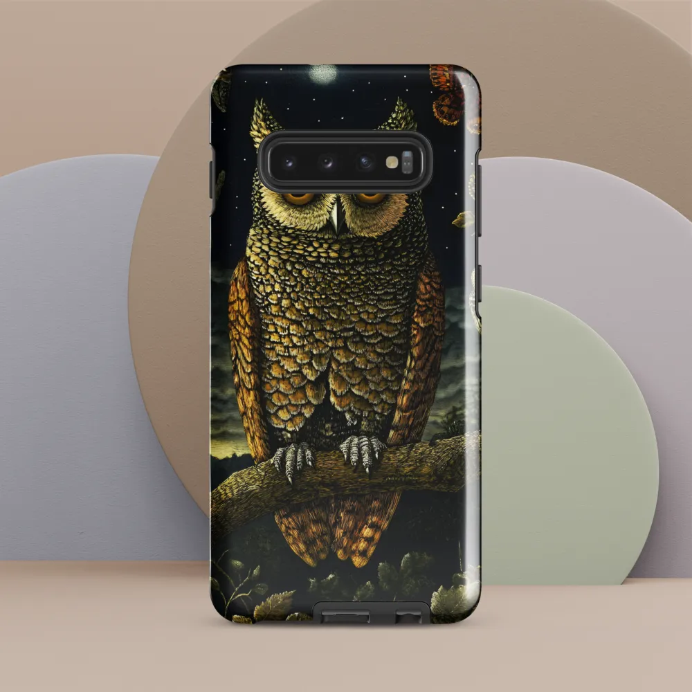 Mystical Night: The Guardian Owl | Phone Case |  S10 Plus | Tough Case | Glossy