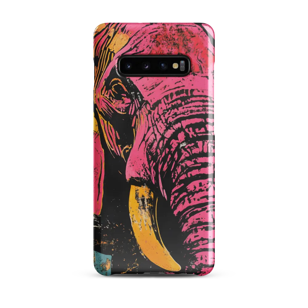 Bold Encounter: The Vibrant Elephant | Phone Case |  S10 Plus | Snap Case | Glossy