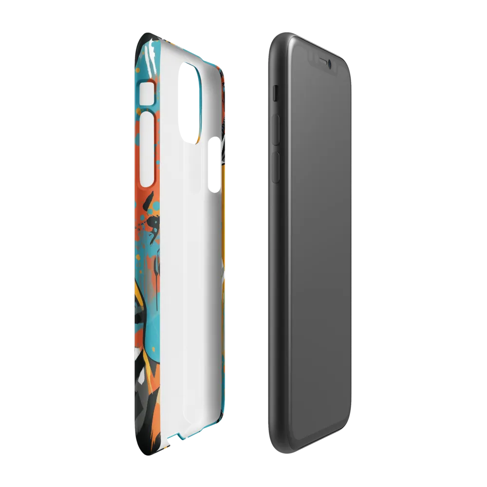 Dynamic Antelope in Vivid Abstract