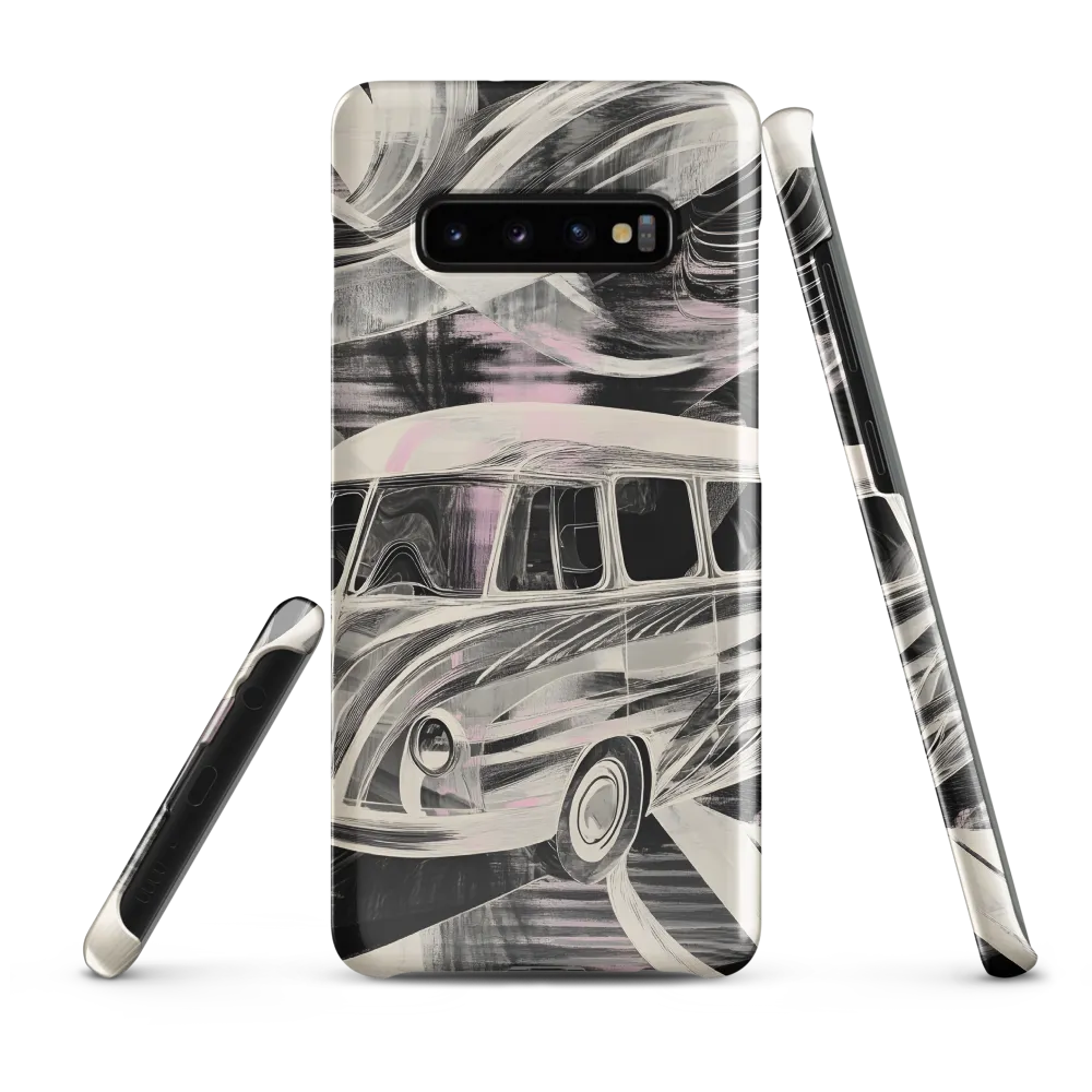 Motion in Monochrome: A Vintage Journey | Phone Case |  S10 Plus | Snap Case | Glossy