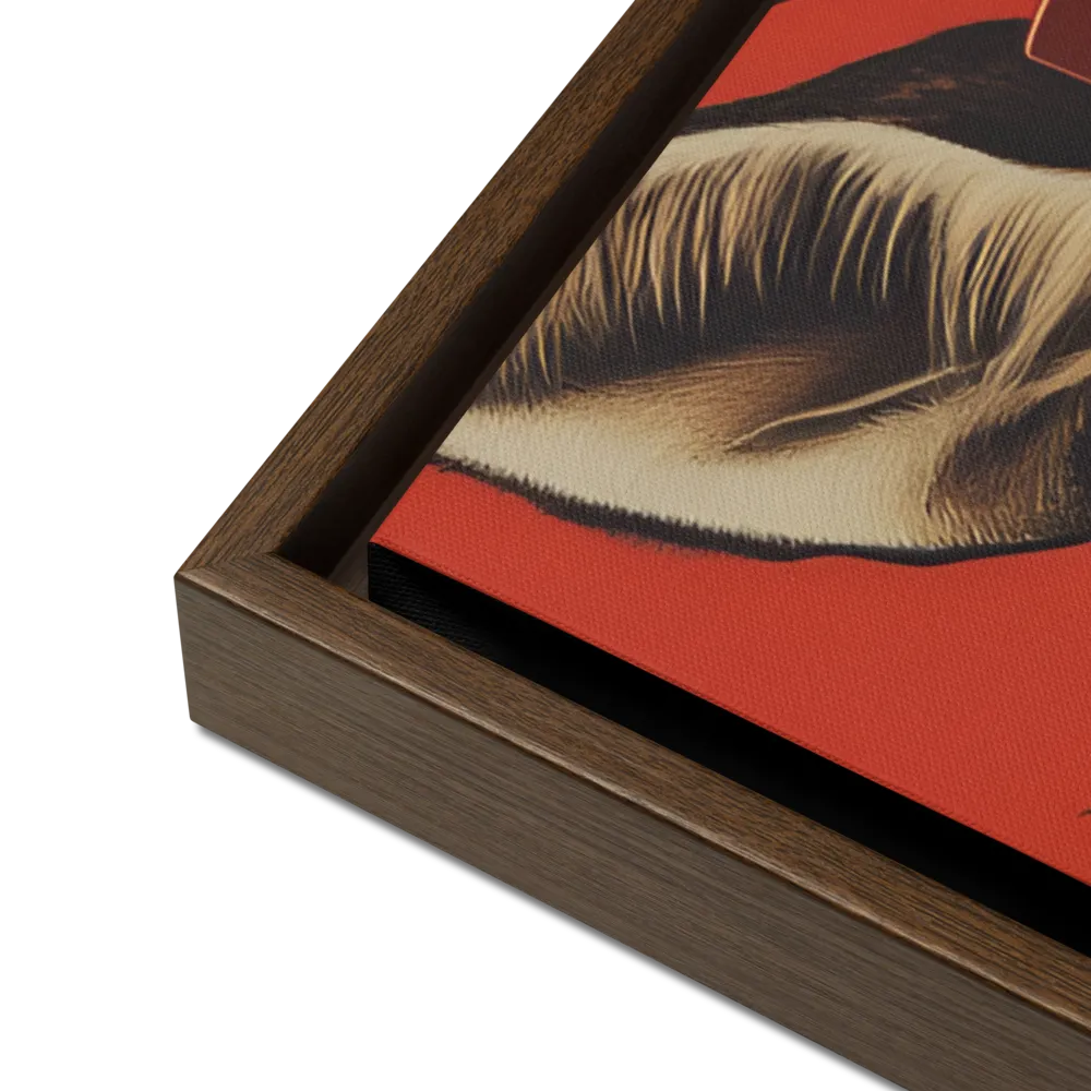 The Hunter's Spirit | Canvas with Brown Frame | 24″×36″