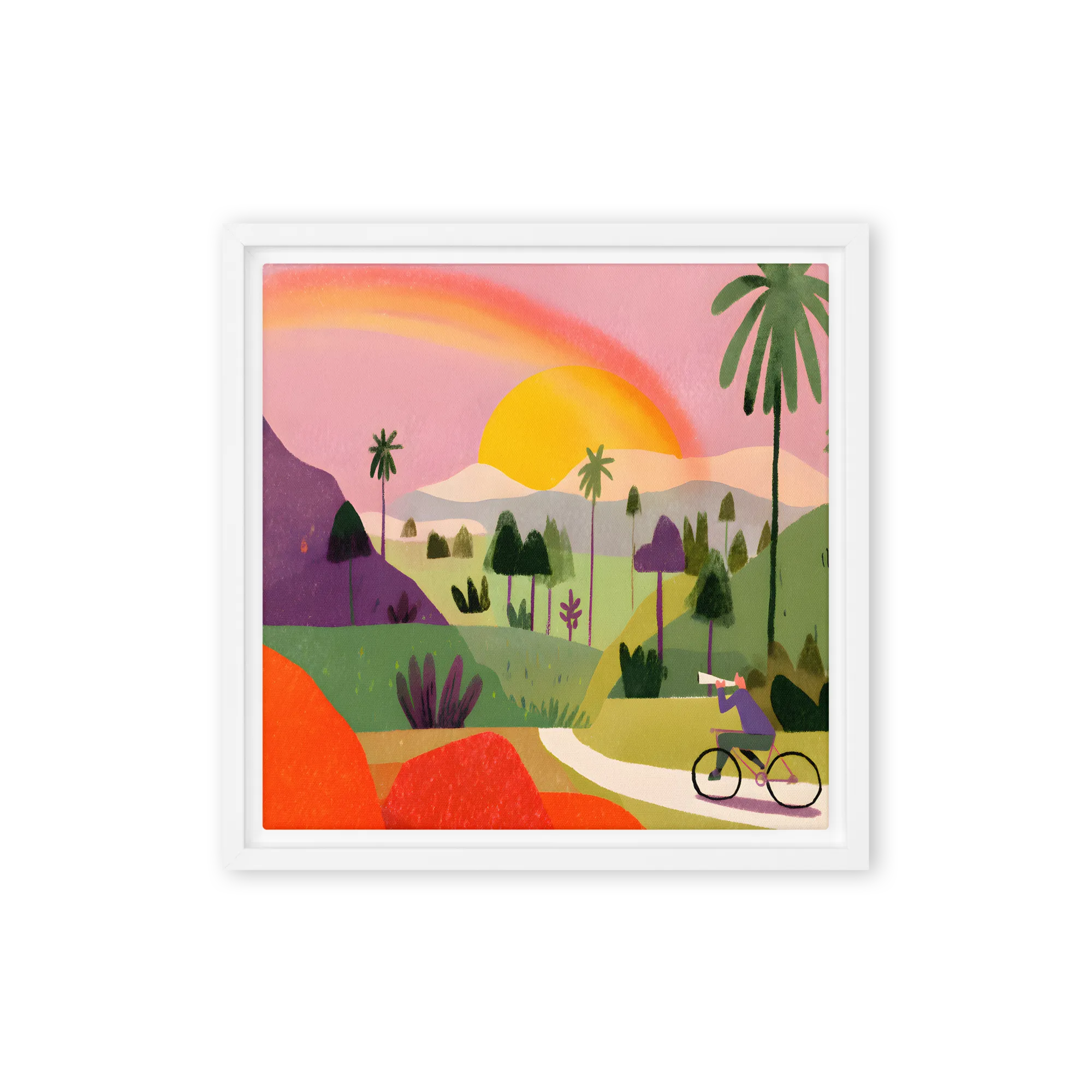 Horizon's Journey 
 Canvas with White Frame