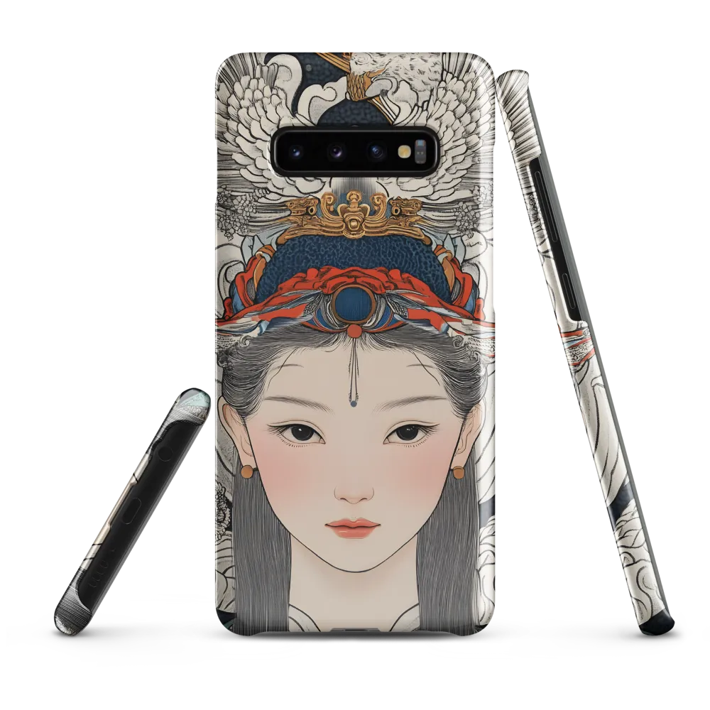 Serenity in Myth: A Traditional Portrait | Phone Case |  S10 Plus | Snap Case | Glossy