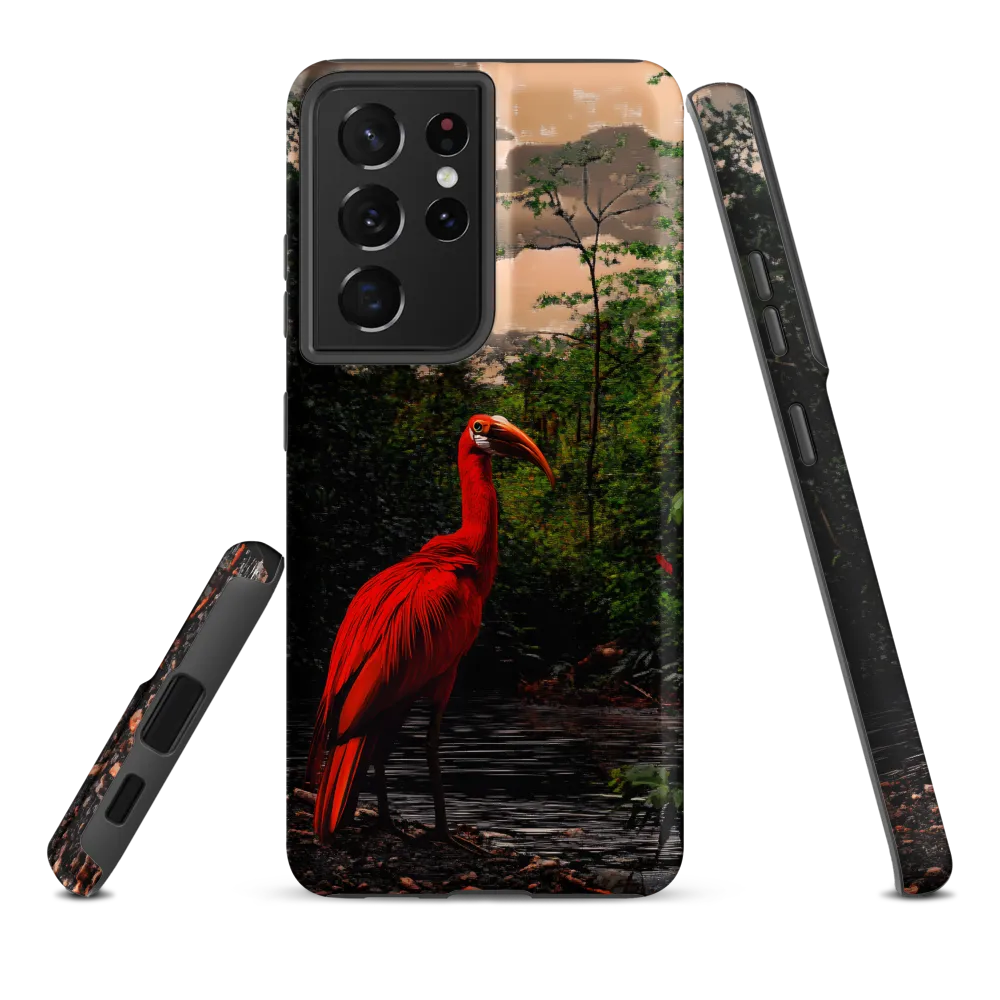 Enigmatic Elegance: The Scarlet Observer