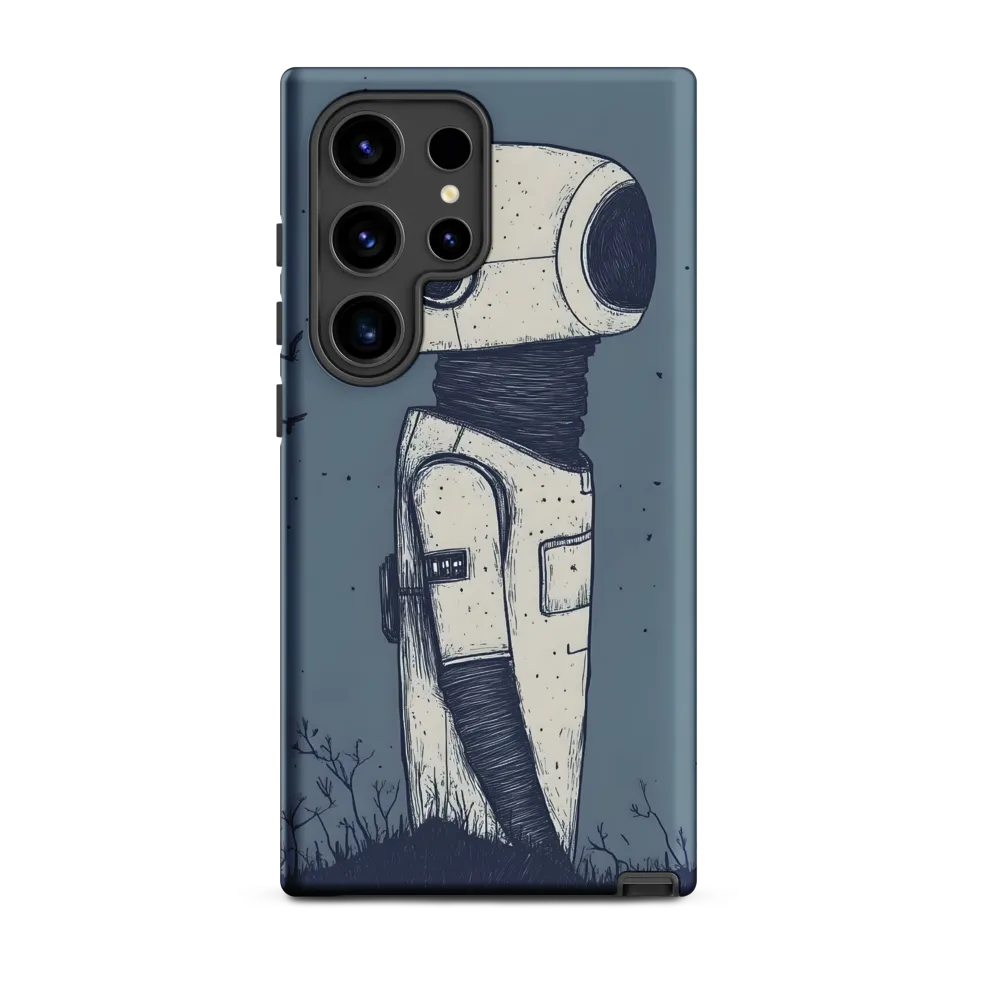 Contemplative Robot in a Barren Landscape