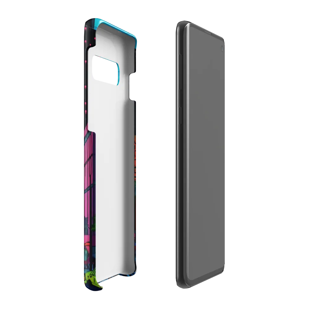 Neon Dreams of the City | Phone Case |  S10 Plus | Snap Case | Glossy