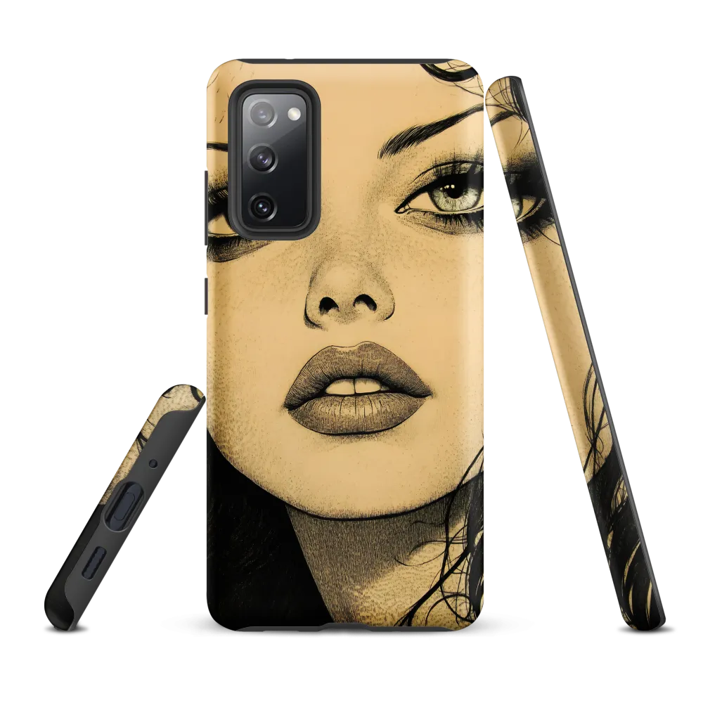 Enigmatic Gaze | Phone Case |  S20 FE | Tough Case | Matte