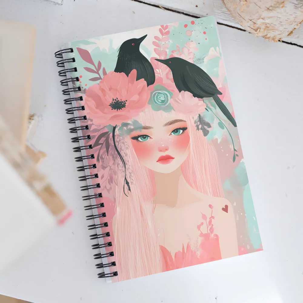 Whispers of Nature: A Serene Portrait | Spiral Notebook