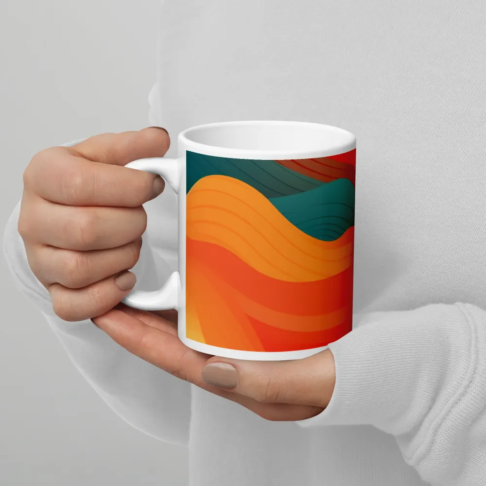 Waves of Warmth | Mug with White inside | 11 oz