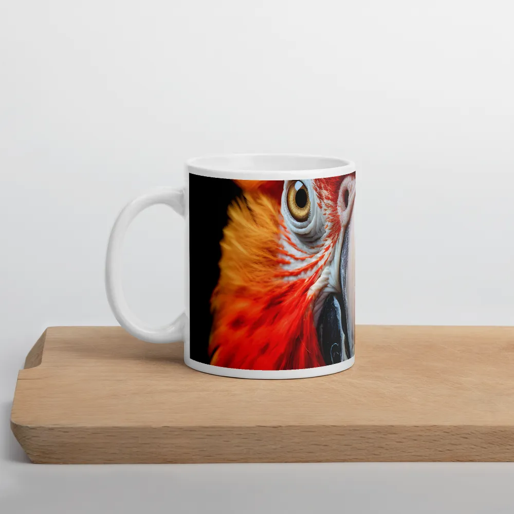 The Fiery Gaze of the Parrot | Mug with White inside | 11 oz