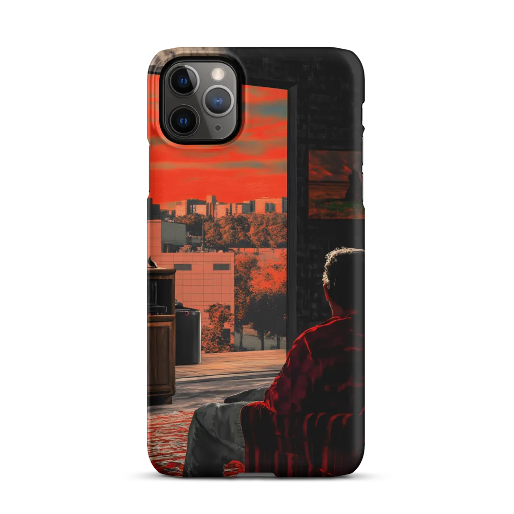 Gaze into the Ember Horizon | Phone Case |  11 Pro Max | Snap Case | Matte
