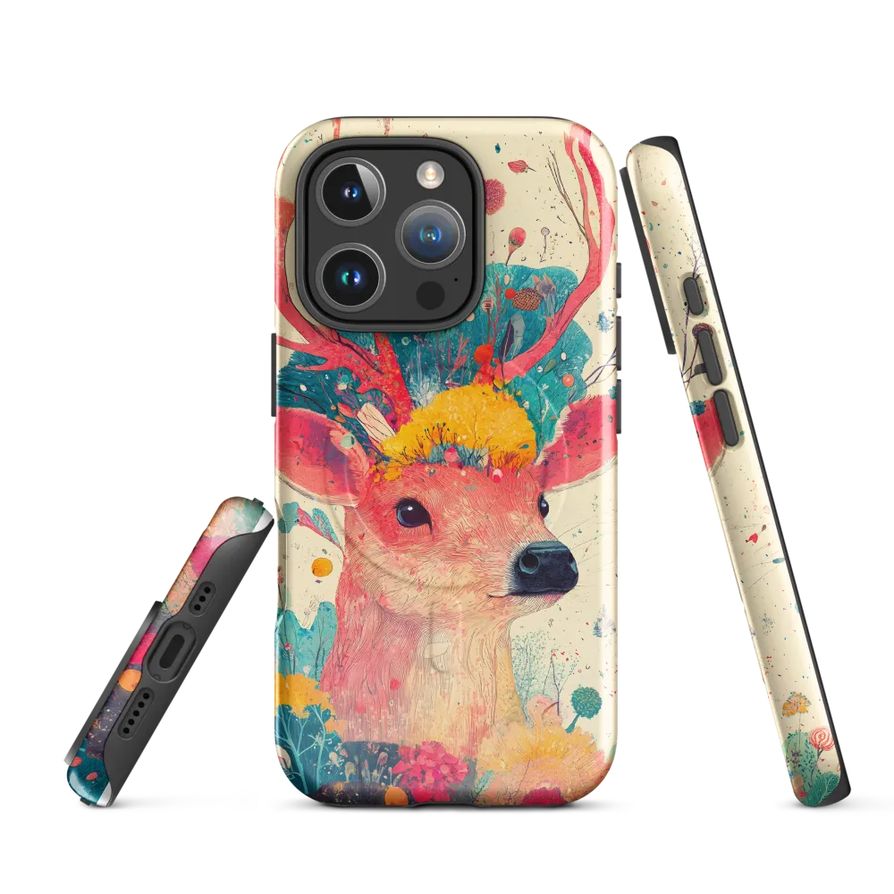 Whimsical Harmony: A Deer in Bloom