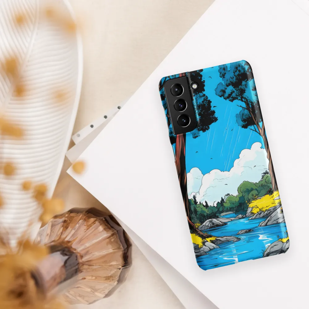 Tranquil River in a Comic Landscape