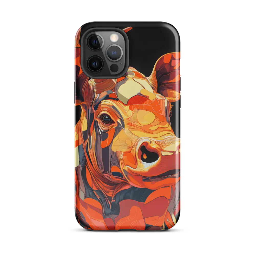 Modern Serenade: The Vibrant Cow