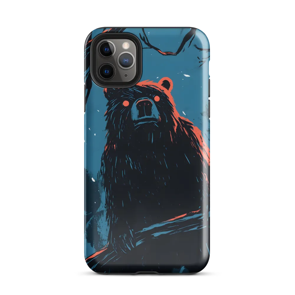 Eerie Majesty: A Bear in the Night | Phone Case |  11 Pro Max | Tough Case | Glossy