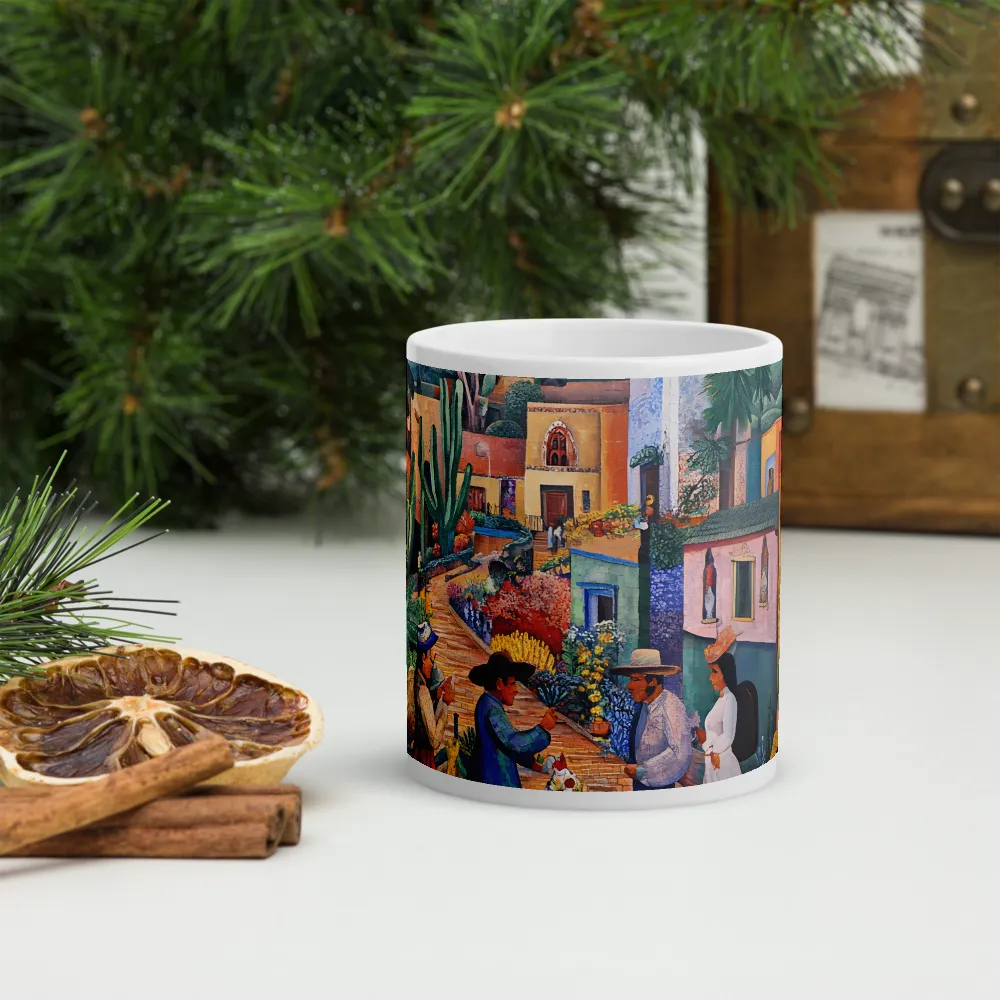 A Mosaic Journey Through Colorful Landscapes | Mugs | Multiple Sizes & Colors