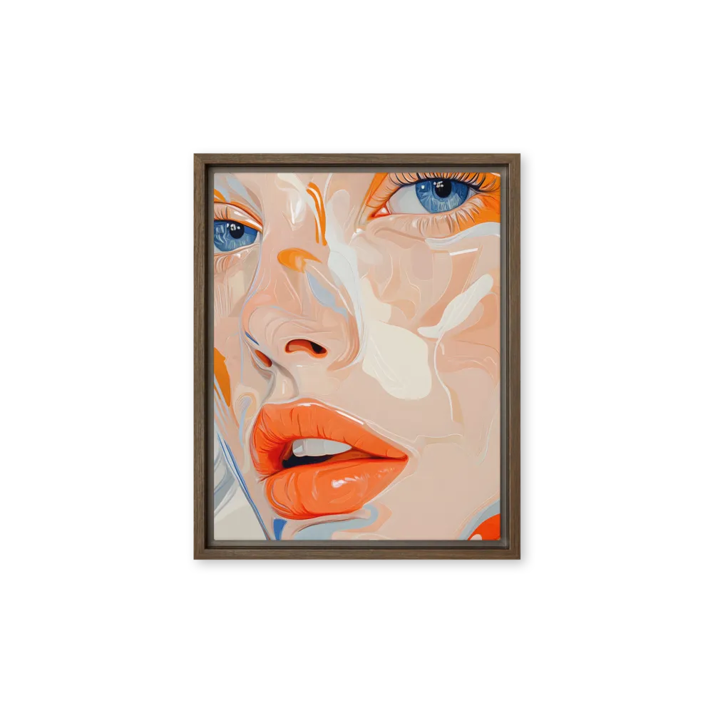 Ethereal Expressions | Canvas with Brown Frame | 11″×14″