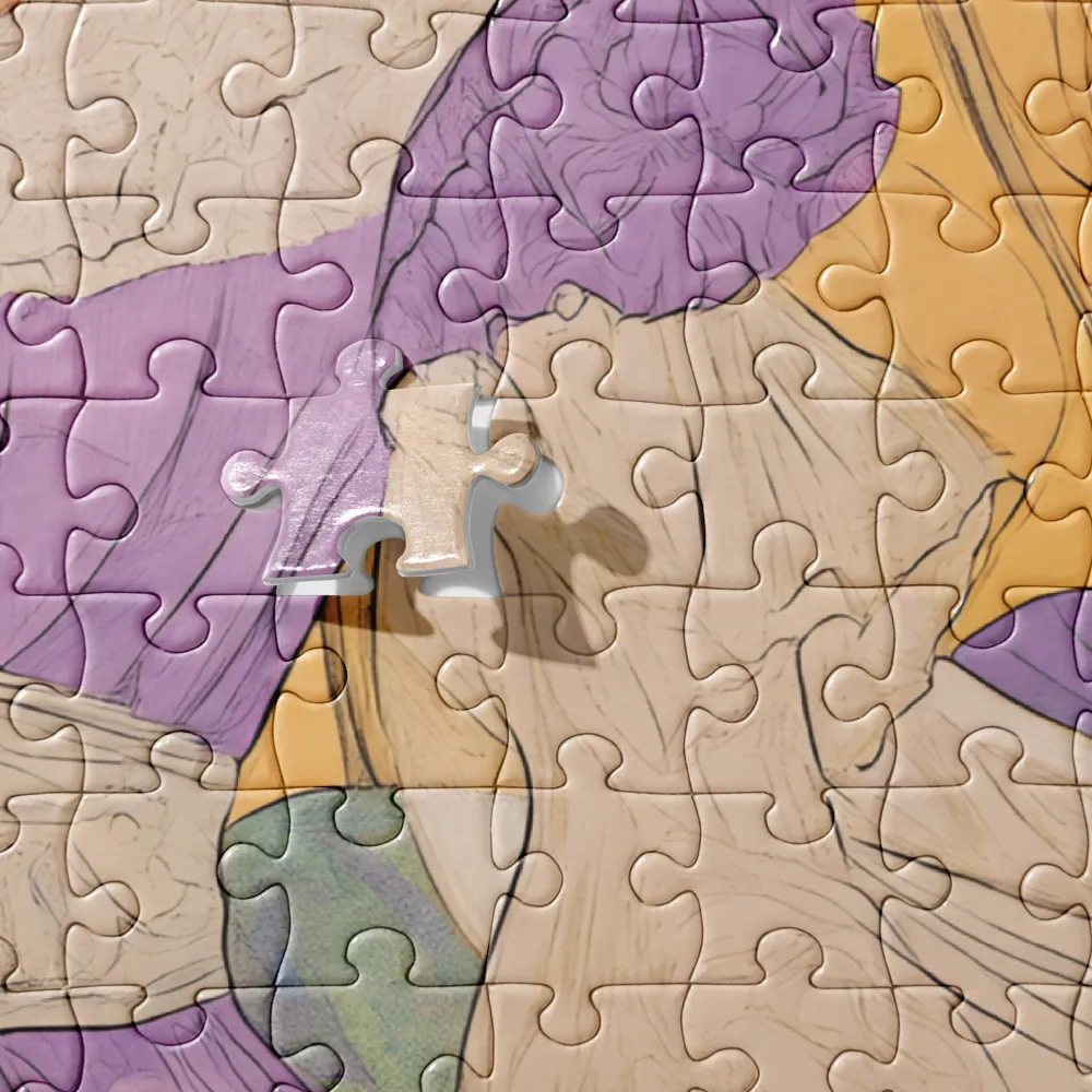 Elegance Under the Umbrella | Jigsaw Puzzle | 252 pieces