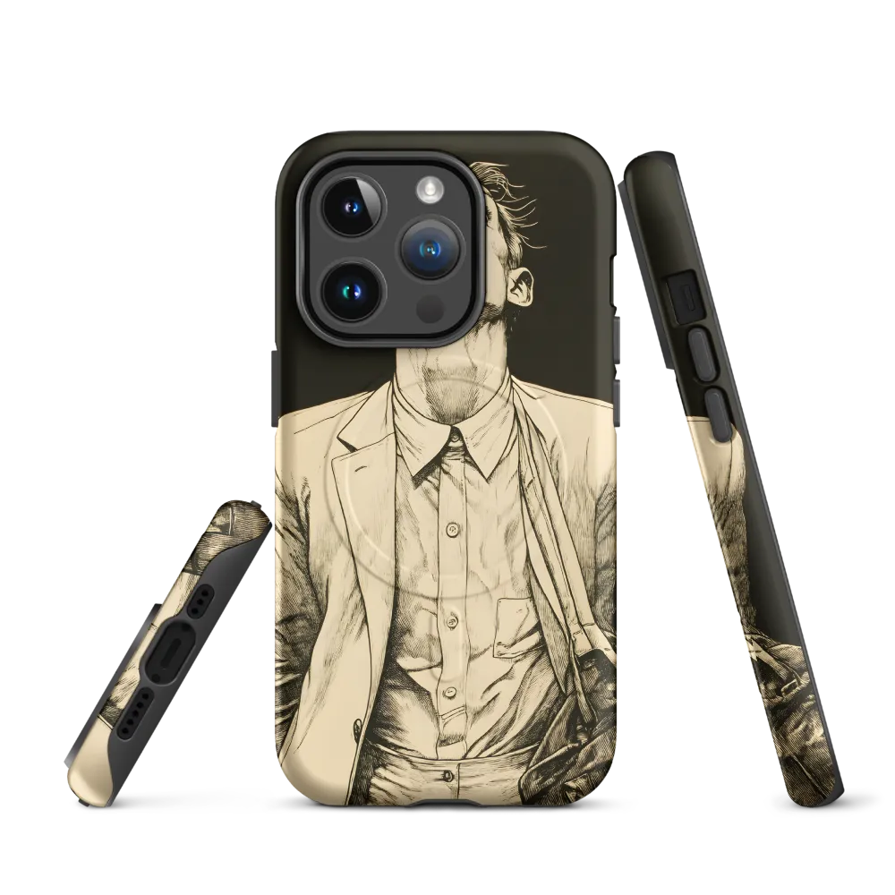 Desperate Gaze | Phone Case |  14 Pro | MagSafe® Tough Case | Matte